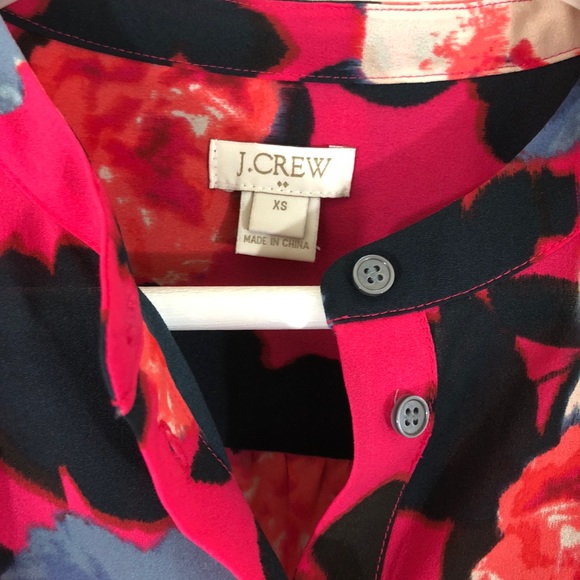 CLOSEOUT \J. Crew Factory\• Printed Henley Blouse - Picture 3 of 7